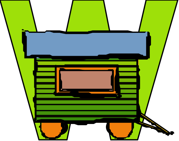 The image shows a cartoon of an ice cream truck with two scoops on top driving down a street at night under neon lights.