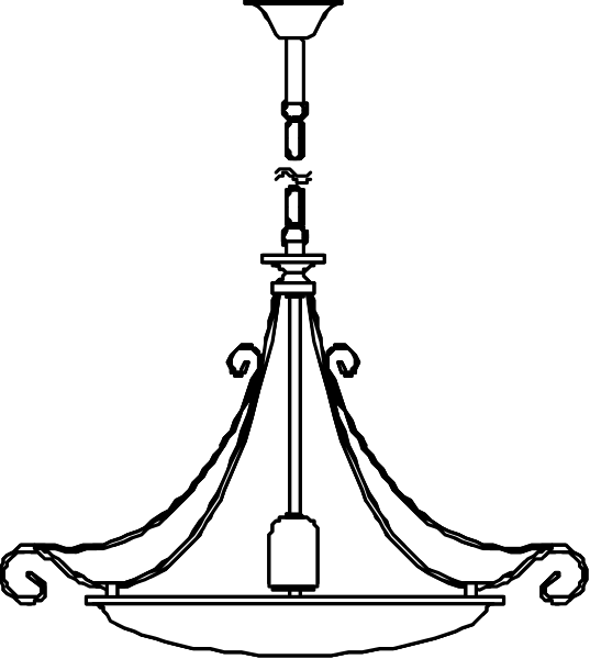 The black and white logo features a stylized lamp with an intricate design on top of what appears to be a pedestal base.