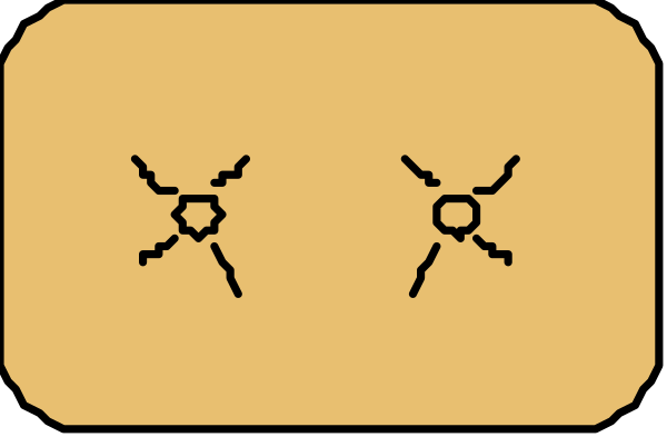 The image shows a row of four yellow buttons with symbols on them: from left to right, there is an upside-down triangle pointing downwards (like a house), two vertical lines forming what appears to be a cross shape, and three horizontal bars in descending order resembling the number 3. There are no texts or other objects present; it's just these four buttons against a plain background. The setting is minimalistic with an emphasis on simplicity and functionality of design elements typically used for user interfaces.