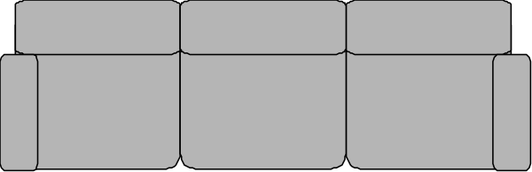 The image shows a gray tile wall with white grout lines between them.