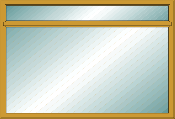 The image shows a window with blinds partially open against an interior wall inside what appears to be a room.