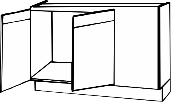 The black and white line drawing shows a simple representation of an open book with pages visible on both sides; there is no text present in this image.