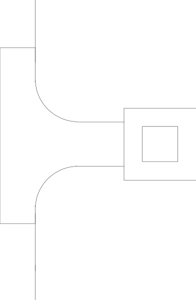 The image shows a black and white striped pattern with no distinguishable content within it.