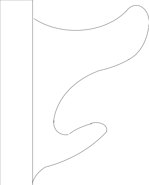 The image shows a black square with white lines creating an abstract pattern within it.
