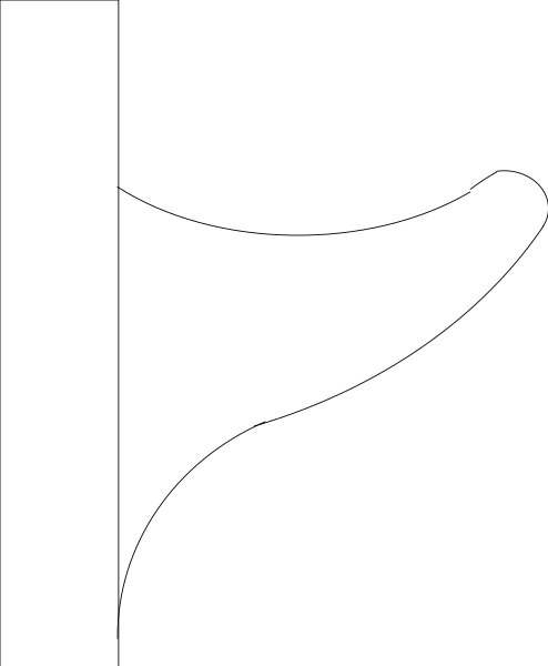 The image shows a black background with white stripes of varying widths creating an optical illusion effect on what appears to be a gray surface in front of it.