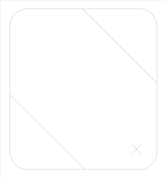 The image shows a simple black and white line drawing of two vertical lines with horizontal stripes on them against an untextured background.