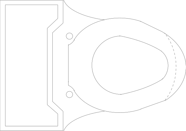 The image shows a black line with two white rectangles on either side of it against a gray background.