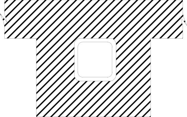 The image shows a black rectangular object with white edges on top of what appears to be another darker rectangle that could represent an electronic device like a phone case or monitor stand.