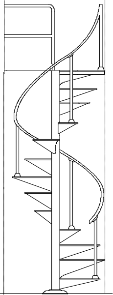 The image shows a black and white pixelated representation of an abstract figure with vertical lines on its body against a gray background.
