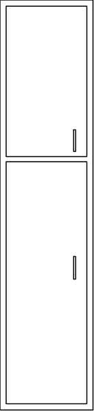 The image shows a gray background with two black vertical lines on either side of what appears to be an orange horizontal line that is slightly tilted upwards in the center.