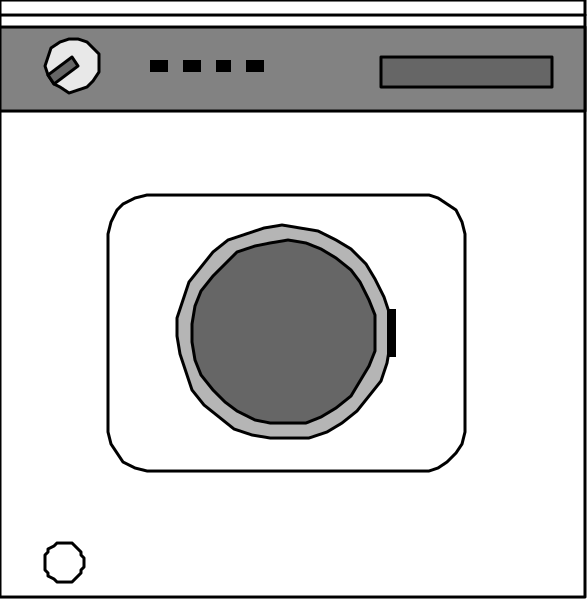 The image shows a computer screen with two windows side by side displaying different views of an oven door control panel interface on what appears to be a webpage.