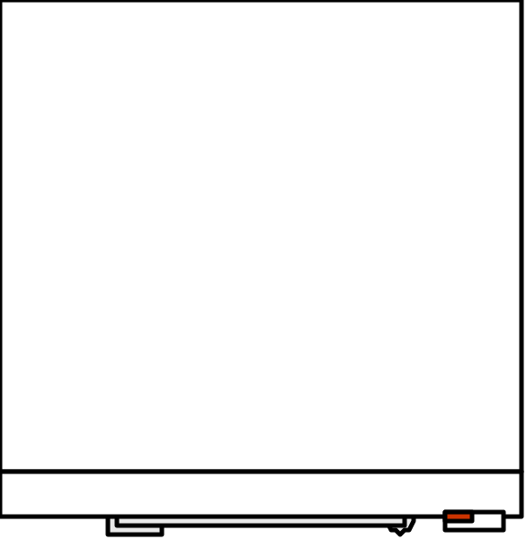 The image shows a blank white screen with no visible content to provide details about any of these elements.