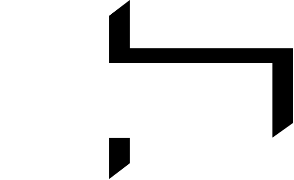 The image shows a black arrow pointing to its right with an exclamation mark above it on what appears to be a gray background.