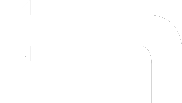 The image shows a black arrow pointing to its right with an exclamation mark above it on top of what appears to be a gray background.