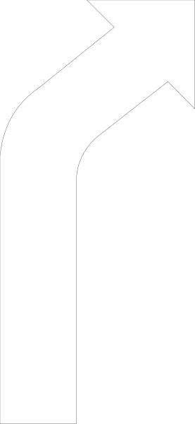 The image shows a black and white pixelated representation of an arrow pointing to its right side with two arrows on either end forming a loop.