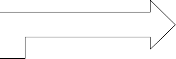 The image shows a pixelated representation of an arrow pointing to its right side with two lines on either end forming a cross shape against a gray background.