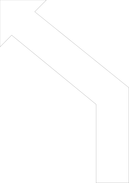 The image shows a black arrow pointing to its right side against an indistinct background with no other discernible details visible in this small clip-art format.