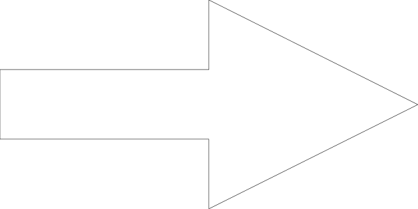 The image shows a black arrow pointing to its right with an exclamation mark above it on what appears to be a gray background.