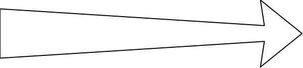 The image shows a simple black arrow pointing to its right side with an accompanying white line on it against a grey background.
