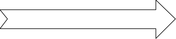 The image shows a simple black arrow pointing to its right side on a white background with no other discernible elements present in this small clip-art format.