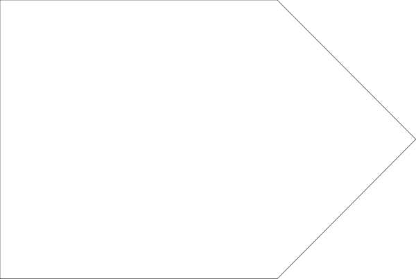 The image shows a simple black arrow pointing to an unseen direction on what appears to be a white background with no other discernible elements present in this small clip-art format.