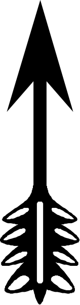 The image shows a black and white photo of an abstract pattern with vertical lines that resemble tree trunks on either side connected by horizontal bars forming what appears to be leaves in between them.