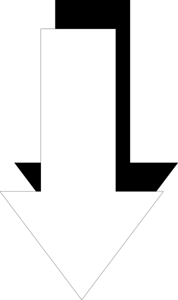 The image shows a simple graphic of an arrow pointing downwards with no additional context provided about its location within a larger scene or any other elements present in it.