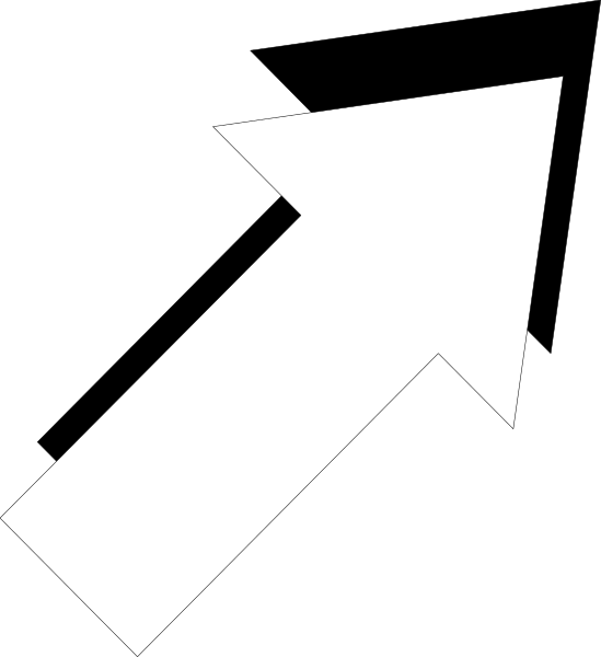 The image shows a black arrow pointing upwards on an otherwise plain background with no other discernible elements present.
