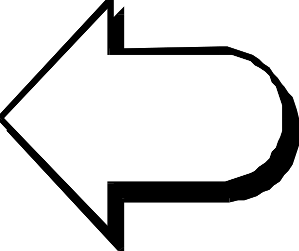 The image shows a black arrow pointing to an icon of a bomb with white smoke around it on what appears to be a signpost background in grayscale tones.