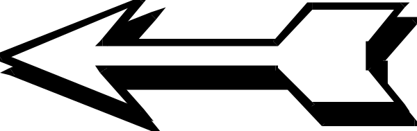 The image shows a gray background with two white arrows pointing towards each other from opposite ends of an arrow-shaped object that resembles a stylized letter 'M'.