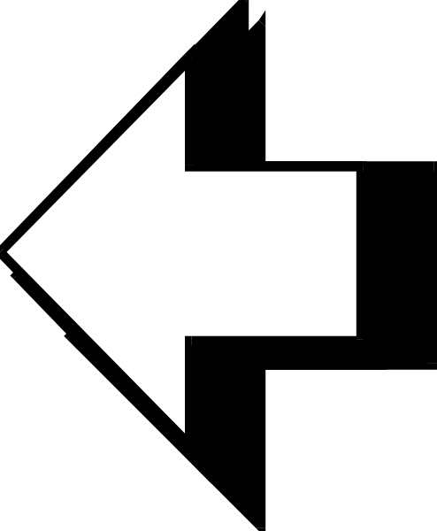 The image shows a black arrow pointing to its right on an otherwise white background with no other discernible elements present.