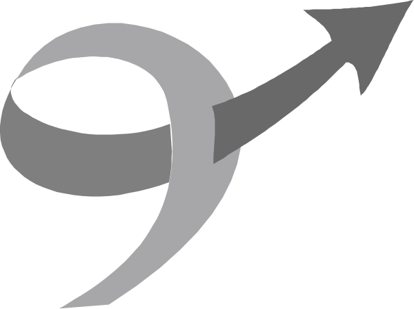 The image shows a black and white graphic with two arrows pointing upwards forming an abstract number 910 on its side. There is no text present in this clip-art image. It appears to be stylized, possibly for decorative purposes or as part of branding design elements.