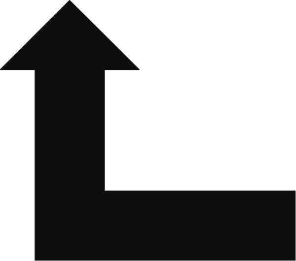 The image shows a simple black and white illustration of an upward arrow pointing to two boxes with arrows on them; it appears to be representing some sort of data visualization concept such as growth or comparison between different entities, possibly in business or finance contexts.