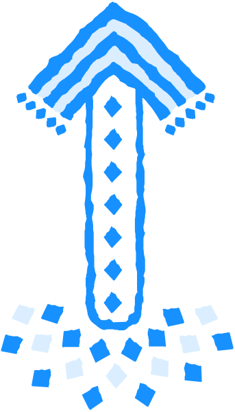 The image shows a stylized graphic of an umbrella with raindrops falling from it against a dark background.