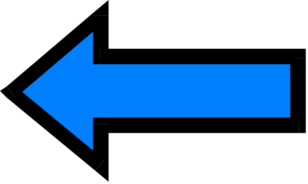 The image shows a blue arrow pointing to its right with an unidentified object on top of it against a grey background.