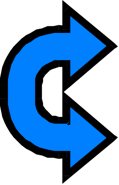 The image shows a blue circular arrow on top of two rectangles with arrows pointing to each other; it's set against a gray background.