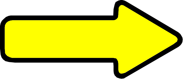 The image shows a yellow arrow pointing to its right with an exclamation mark above it on what appears to be a gray background.