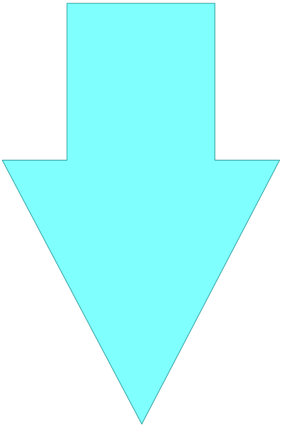 The image shows a simple graphic with two arrows pointing downwards; it is likely representing an arrow button on a computer interface.