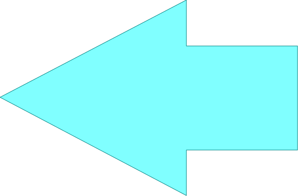 The image shows a blue arrow pointing to an unseen destination on a gray background with no other discernible elements present in this small clip-art format.