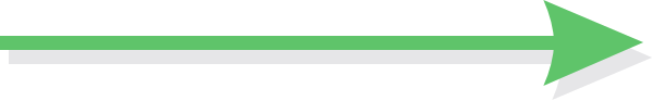 The image shows a simple black arrow pointing to an exit sign on top of what appears to be a road with white lines indicating lanes.