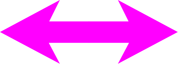 The image shows a purple arrow pointing to its right side with two arrows on either end of it forming an 'x' shape against a grey background.