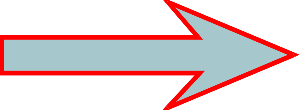The image shows a pixelated representation of an arrow pointing to its right with red lines indicating directionality on either side.