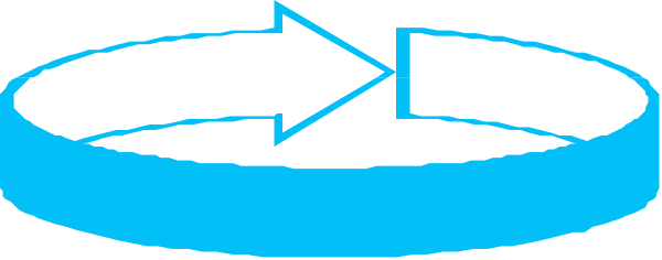 The image shows a blue compass rose with an arrow pointing to it from above on what appears to be a gray background.