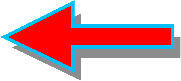 The image shows a red arrow pointing to an unseen location with blue lines indicating directional movement on either side of it.
