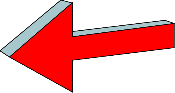 The image shows a red arrow pointing to its right with an accompanying gray background.