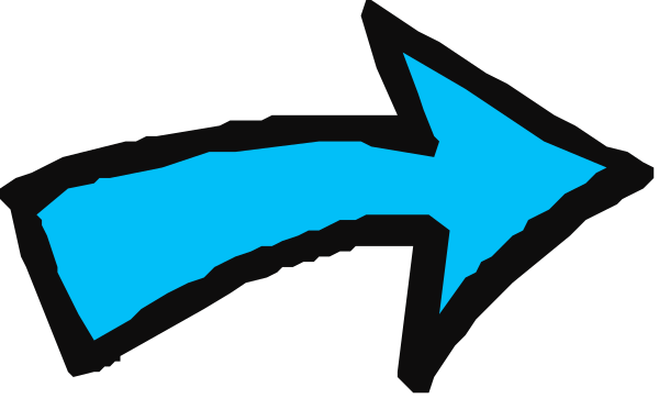 The image shows a blue arrow pointing to its right side with an abstract design on it against a dark background.
