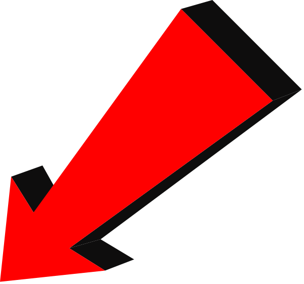The image shows a red arrow pointing upwards with an exclamation mark next to it on what appears to be a black background.