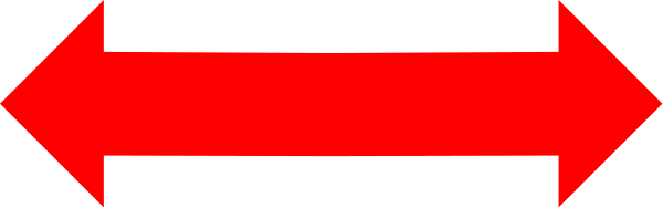 The image shows a red arrow pointing to an unseen direction on a gray background with no other discernible elements present in this clip-art representation of navigation assistance.