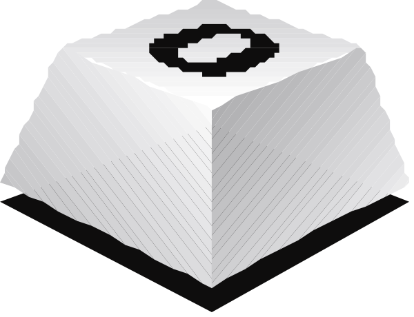 The image shows a computer mouse with an icon of a house on it against a black background.