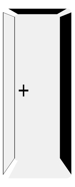 The image shows a black and white pixelated representation of an open book with pages visible on both sides; there is no text present in this clip-art illustration.